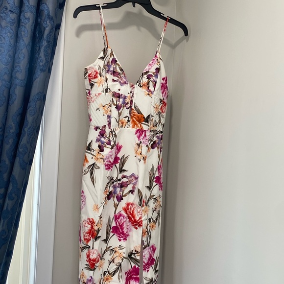 NICHOLAS Lucile Floral Corset Bra Dress in White - Picture 2 of 9